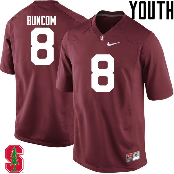 Youth Stanford Cardinal #8 Frank Buncom IV College Football Jerseys Sale-Cardinal - Click Image to Close